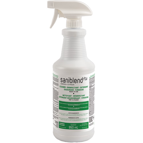 D&eacute;sinfectant et assainissant SaniBlend pr&ecirc;t &agrave; l'emploi, 950 ml, Bouteille &agrave; g&acirc;chette CSL Industriel Inc.