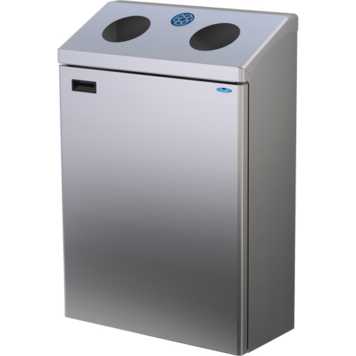 Station de recyclage murale, Vrac, Acier inoxydable, 29 gal. CSL Industriel Inc.