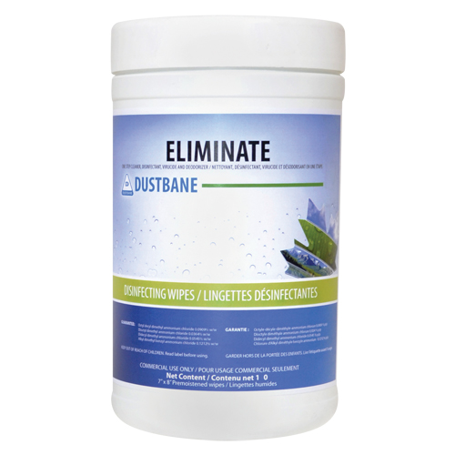 Eliminate Virucide Wipes, 7" x 8", 180 Count CSL Industriel Inc.