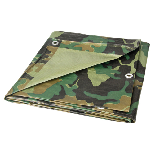 Tarp, Heavy-Duty, Camouflage, 6' x 8' x 6 mils CSL Industriel Inc.