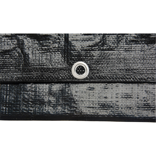 Tarp, Light Industrial Duty, Black, 6' x 8' x 8 mils CSL Industriel Inc.