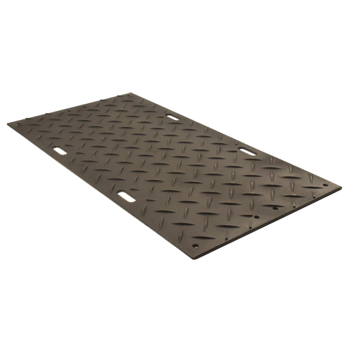 Protecteur de sol d'usage moyen, 4' x 8', Poly&eacute;thyl&egrave;ne haute densit&eacute;, Textur&eacute;, Noir CSL Industriel Inc.