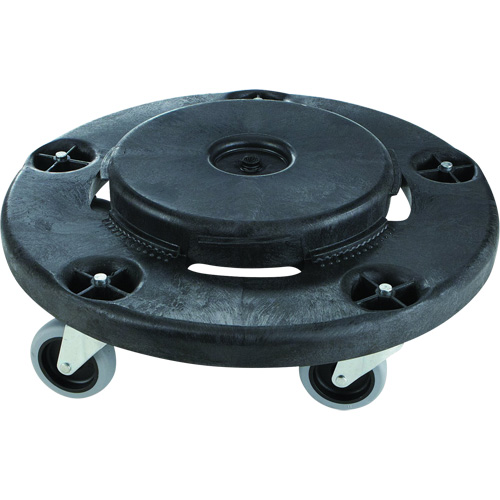 Brute&reg; Quiet Dolly, Polyethylene, Black, Fits: 26-1/2" Dia. CSL Industriel Inc.