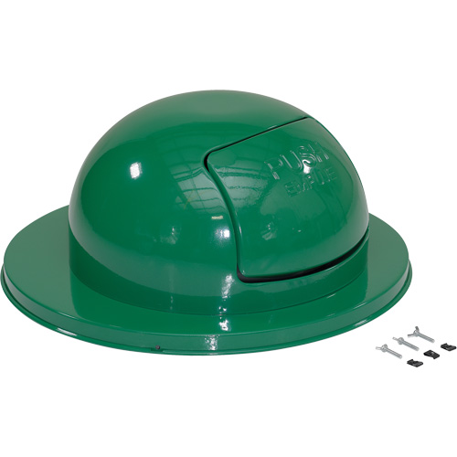 Drum Waste Disposal Top, Dome Lid, Metal, Fits Container Size: 23-1/2" Dia. CSL Industriel Inc.