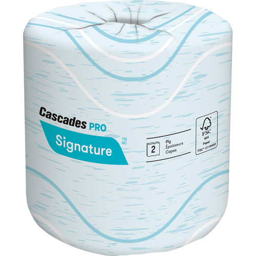 Papier hygi&eacute;nique Pro Signature, 2 Pli, 400 Feuilles/Rouleu, Longueur 133', Blanc CSL Industriel Inc.