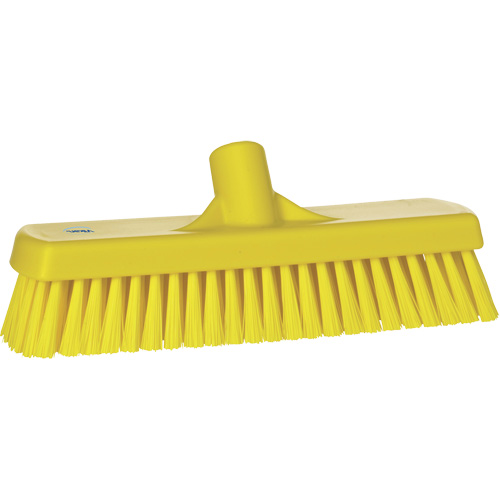 Brosse &agrave; r&eacute;curer pour planchers et murs, Crins Ferme, 12", Polyester, Jaune CSL Industriel Inc.