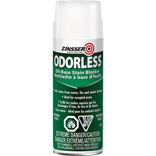 Odourless Oil-Base Stain Blocking Primer, White, Very Flat, Aerosol Can CSL Industriel Inc.