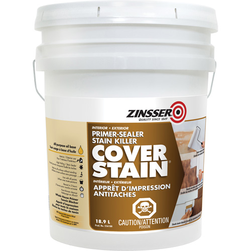Cover Stain&reg; Oil-Base Primer Sealer, 18.9 L, Pail, White CSL Industriel Inc.