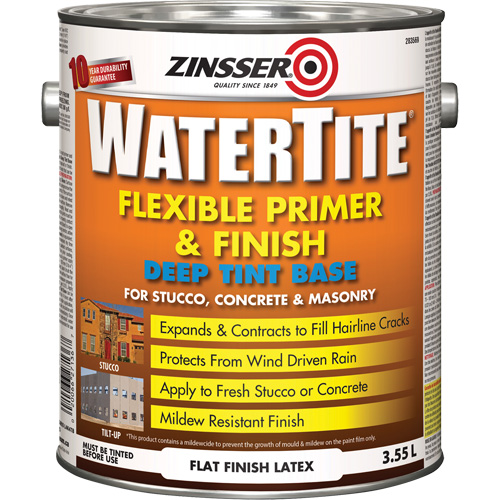 Couche primaire et de finition flexible et r&eacute;sistante aux intemp&eacute;ries Watertite, 3,55 L, Gallon, Base &agrave; ton fonc&eacute; CSL Industriel Inc.