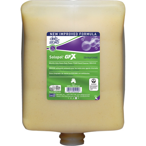 Nettoyant &agrave; mains Solopol GFX, Liquide, 3,25 L, Cartouche en plastique, Parfum&eacute; CSL Industriel Inc.