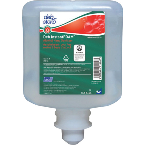 InstantFoam&reg; Hand Sanitizer, 1000 ml, Refill, 70% Alcohol CSL Industriel Inc.
