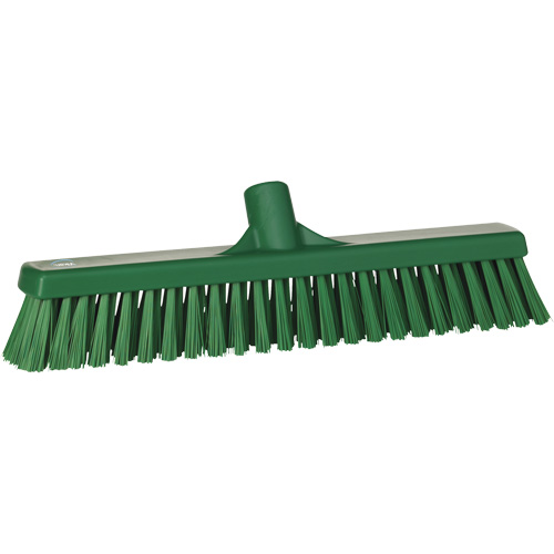 T&ecirc;te de balai-brosse &agrave; soies combin&eacute;es, Crins Cors&eacute;/Fin, 16-1/2", Polyester, Vert CSL Industriel Inc.