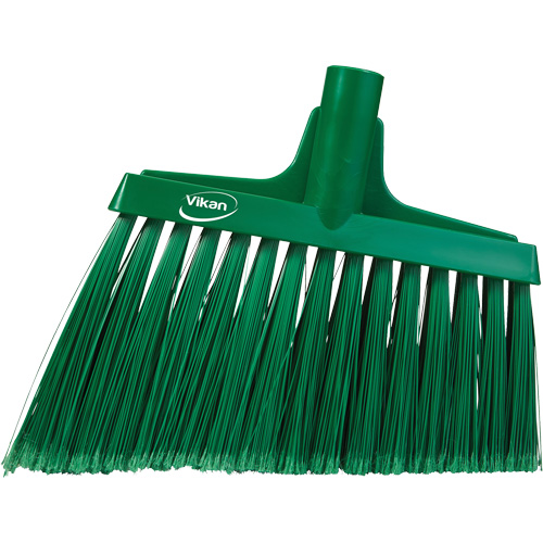 Angled Broom Head, Split Bristles, 11-1/2", Polyester, Green CSL Industriel Inc.