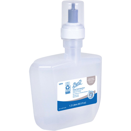Scott&reg; Essential Alcohol Free Foam Hand Sanitizer, 1200 ml, Cartridge Refill, 0% Alcohol CSL Industriel Inc.