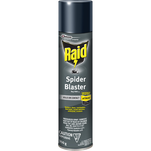 Raid&reg; Spider Blaster Bug Killer Insecticide, 350 g, Aerosol Can, Solvent Base CSL Industriel Inc.