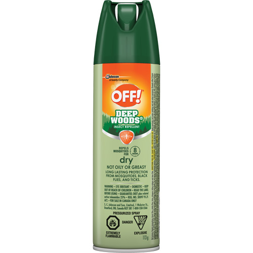 OFF! Deep Woods&reg; Insect Repellent, 25% DEET, Aerosol, 113 g CSL Industriel Inc.
