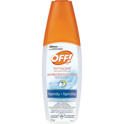 OFF! FamilyCare&reg; Summer Splash&reg; Insect Repellent, 7% DEET, Spray, 175 ml CSL Industriel Inc.
