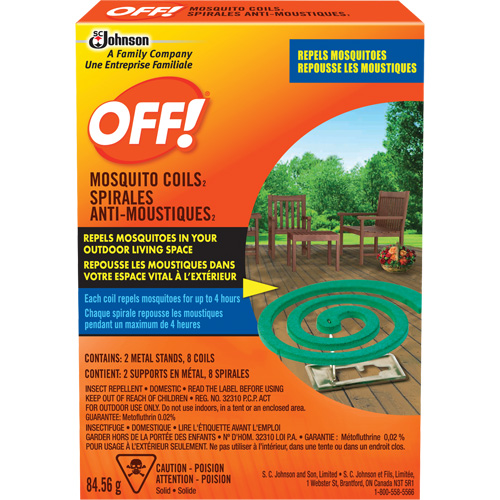OFF! Mosquito Repellent Coils, DEET Free, Coil, 84.56 g CSL Industriel Inc.