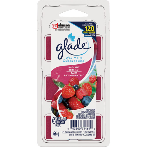Cubes de cire parfum&eacute;e Glade, Radiant Berries CSL Industriel Inc.