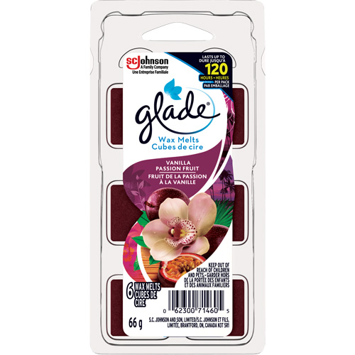 Cubes de cire parfum&eacute;e Glade, Fruit de la passion &agrave; la vanille CSL Industriel Inc.