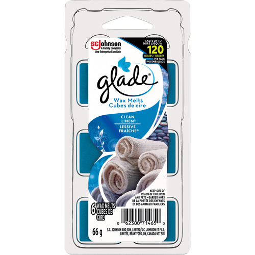 Cubes de cire parfum&eacute;e Glade, Lessive fraîche  CSL Industriel Inc.