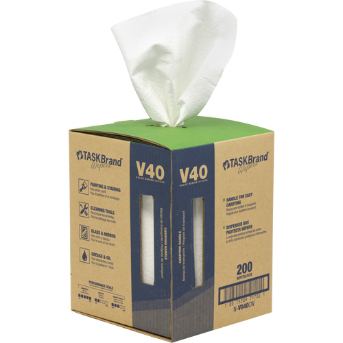 Essuie-tout de s&eacute;rie de qualit&eacute; V40 TaskBrand, Tout usage, 12" lo x 10" la CSL Industriel Inc.