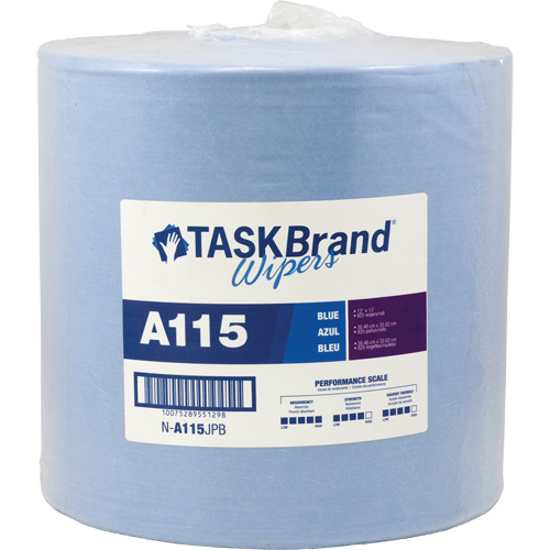 Chiffons &agrave; haut rendement A115 TaskBrand, Robuste, 13" lo x 12" la CSL Industriel Inc.