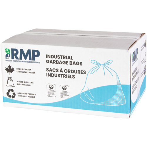 Sacs &agrave; d&eacute;chets de calibre industriel, Utilitaire, 20" la x 22" lo, 0,64 mils, Blanc, Capacit&eacute; 23 L (6 Gal.) CSL Industriel Inc.