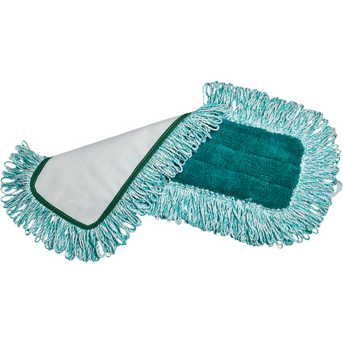 Tampon sec &agrave; frange, Style Boucles et crochets, Microfibre/Polyester, 18" lo x 5-3/4" la CSL Industriel Inc.