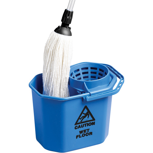 Heavy-Duty Mop Cone Pail, Strainer, 3 US Gal. (12 Quart), Blue CSL Industriel Inc.