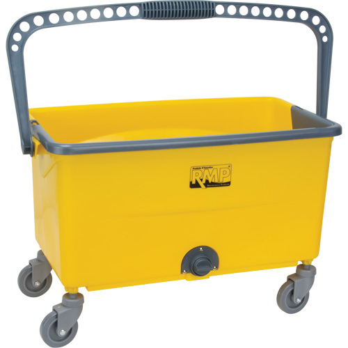 Microfibre Mop Bucket & Wringer, Strainer, 11 US Gal. (44 Quart), Yellow CSL Industriel Inc.