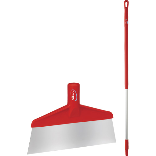 Grattoir &agrave; plancher avec manche, Rouge, 9-3/5" la x 55-9/10" lo CSL Industriel Inc.