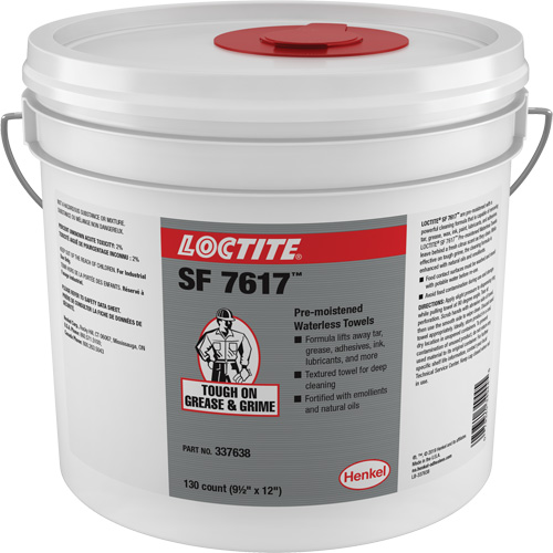 SF 7617 Industrial Hand Wipes, 130 Wipes, 12" x 9-1/2" CSL Industriel Inc.