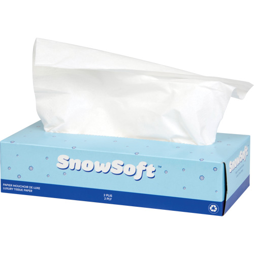 Papier-mouchoir de premi&egrave;re qualit&eacute; Snow Soft, 2 pli, 7,4" lo x 8,4" la, 100 feuilles/boîte CSL Industriel Inc.