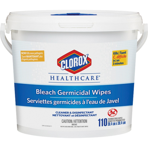 Healthcare&reg; Disinfecting Bleach Wipes, 110 Count CSL Industriel Inc.