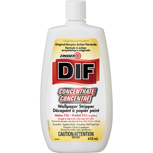 D&eacute;capant &agrave; papier peint en liquide concentr&eacute; Zinsser DIF, 635 ml, Bouteille CSL Industriel Inc.