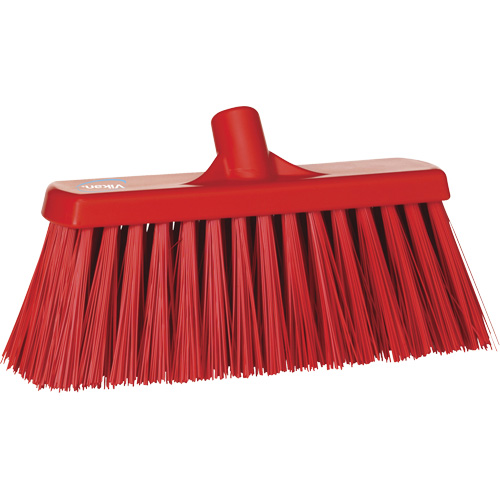 Balai-brosse robuste, Crins Ferme, 13", Polyester, Rouge CSL Industriel Inc.