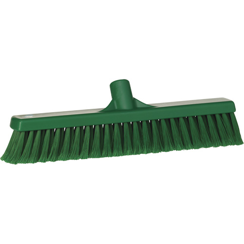 Fine Particle Push Broom, Fine/Split Bristles, 16-1/4", Polypropylene, Green CSL Industriel Inc.