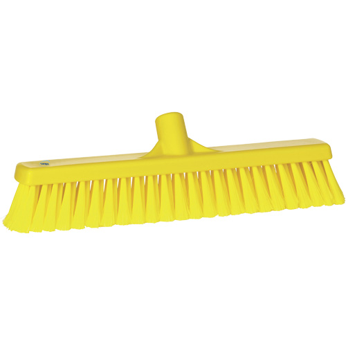 Fine Particle Push Broom, Fine/Split Bristles, 16-1/4", Polypropylene, Yellow CSL Industriel Inc.
