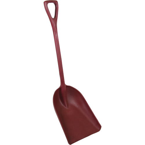 Pelle monobloc perceptible par d&eacute;tecteur de m&eacute;tal, Lame 13-3/4" x 17", Longueur de 42-1/2", Plastique, Rouge CSL Industriel Inc.