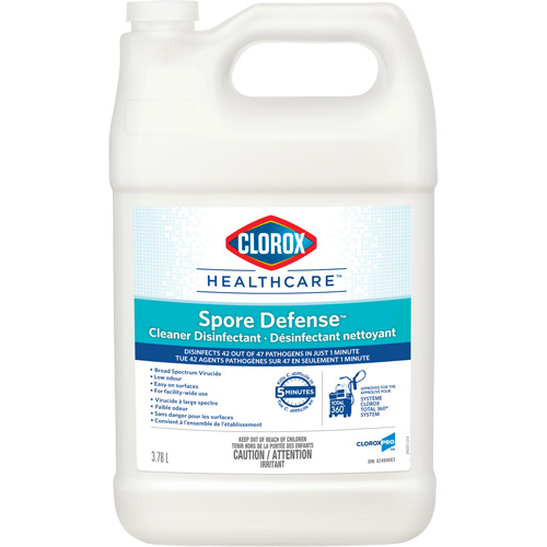D&eacute;sinfectant nettoyant Clorox Healthcare Spore Defense, 3,78 L, Cruche CSL Industriel Inc.