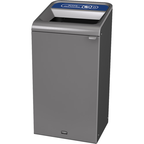 Conteneur pour d&eacute;chets de recyclage m&eacute;lang&eacute;s Configure, Vrac/Bord de rue/De bureau, Acier, 23 gal. US CSL Industriel Inc.