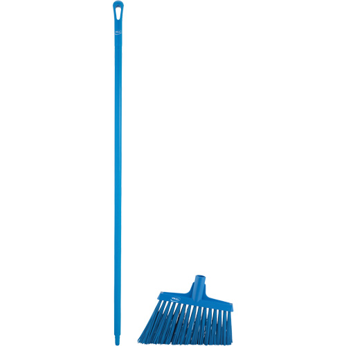 Angle Broom Head with Handle, X-Coarse Bristles, 12", Polyester, Blue CSL Industriel Inc.
