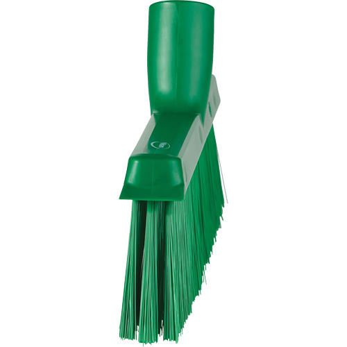 Balai biseaut&eacute; avec pas de vis inclin&eacute;, Crins Moyen, 10", Polyester, Vert CSL Industriel Inc.