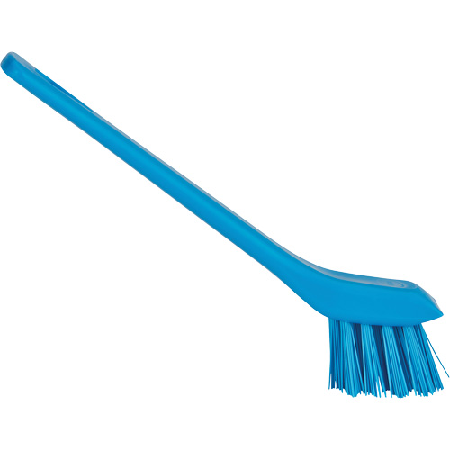 Brosse avec rebord grattoir, Soies Ferme, Longueur de 6", Bleu CSL Industriel Inc.