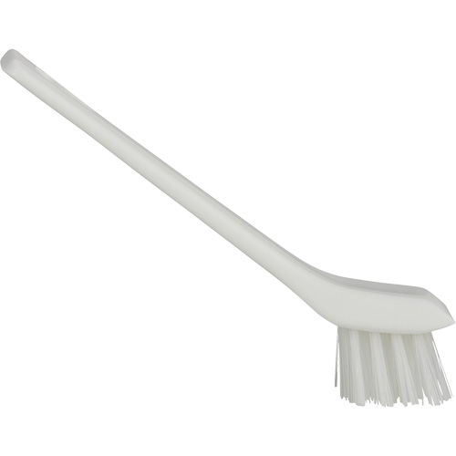 Brosse avec rebord grattoir, Soies Ferme, Longueur de 6", Blanc CSL Industriel Inc.