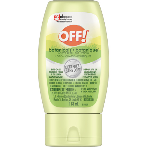 Off!&reg; Botanicals&reg; Insect Repellent, DEET Free, Lotion, 118 g CSL Industriel Inc.
