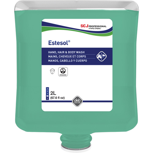 Nettoyant pour les mains, les cheveux et le corps Estesol, 2 L, For&ecirc;t tropicale, Cartouche en plastique CSL Industriel Inc.