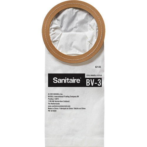 Sac en papier de qualit&eacute; sup&eacute;rieure BV-3 pour aspirateur dorsal CSL Industriel Inc.