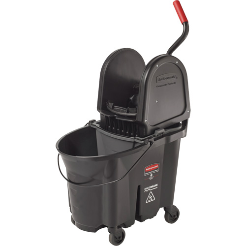 Wavebrake&reg; Bucket & Wringer, Down Press, 8.75 US Gal.(35 Quart), Black CSL Industriel Inc.
